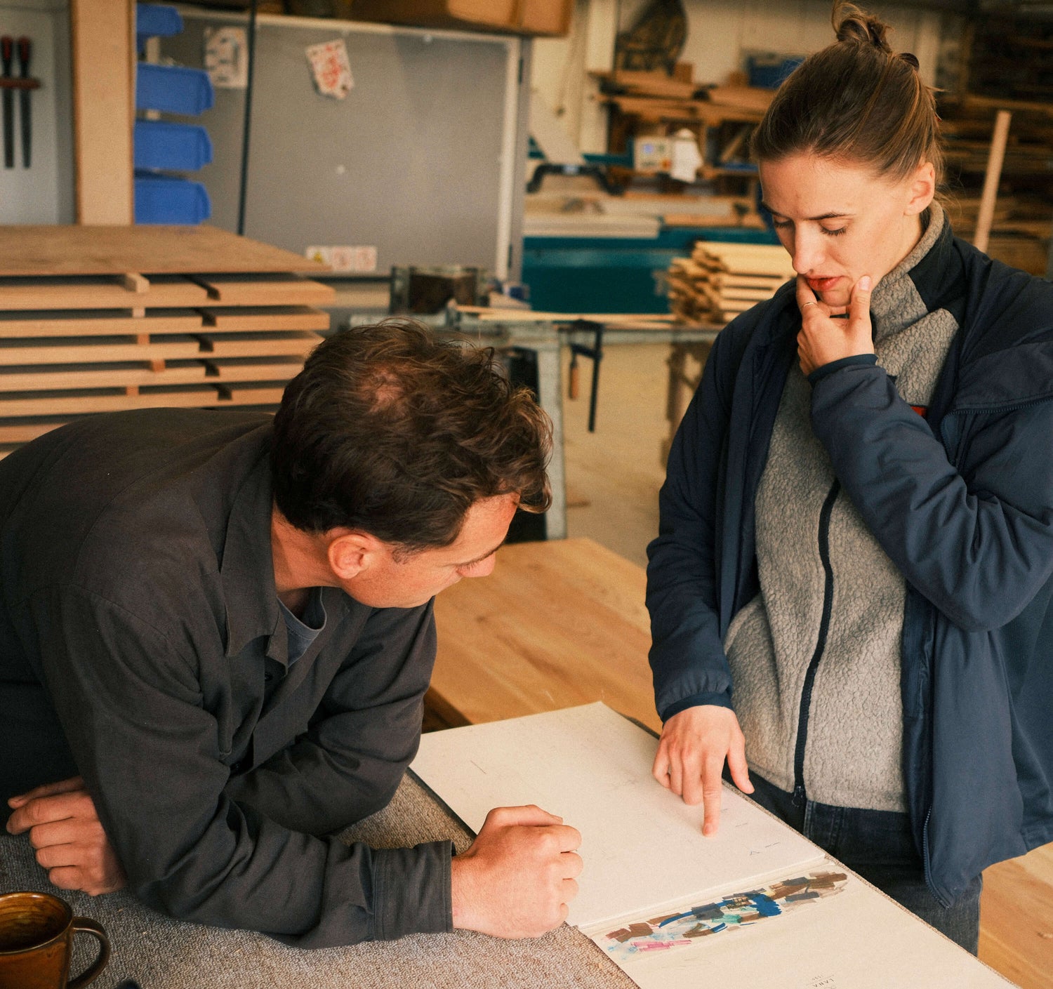 STUDIO 0405 and Volume Orange developing Table 01 at STUDIO 0405 and Volume Orange developing Table 01 at high-end cabinetmaker Gilbert Gilbert.